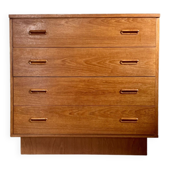 Vintage Scandinavian style teak dressing table chest of drawers