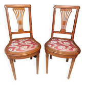 Paire de chaises art déco