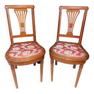 Paire de chaises art déco