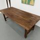 French farmhouse table in solid walnut, circa 1920