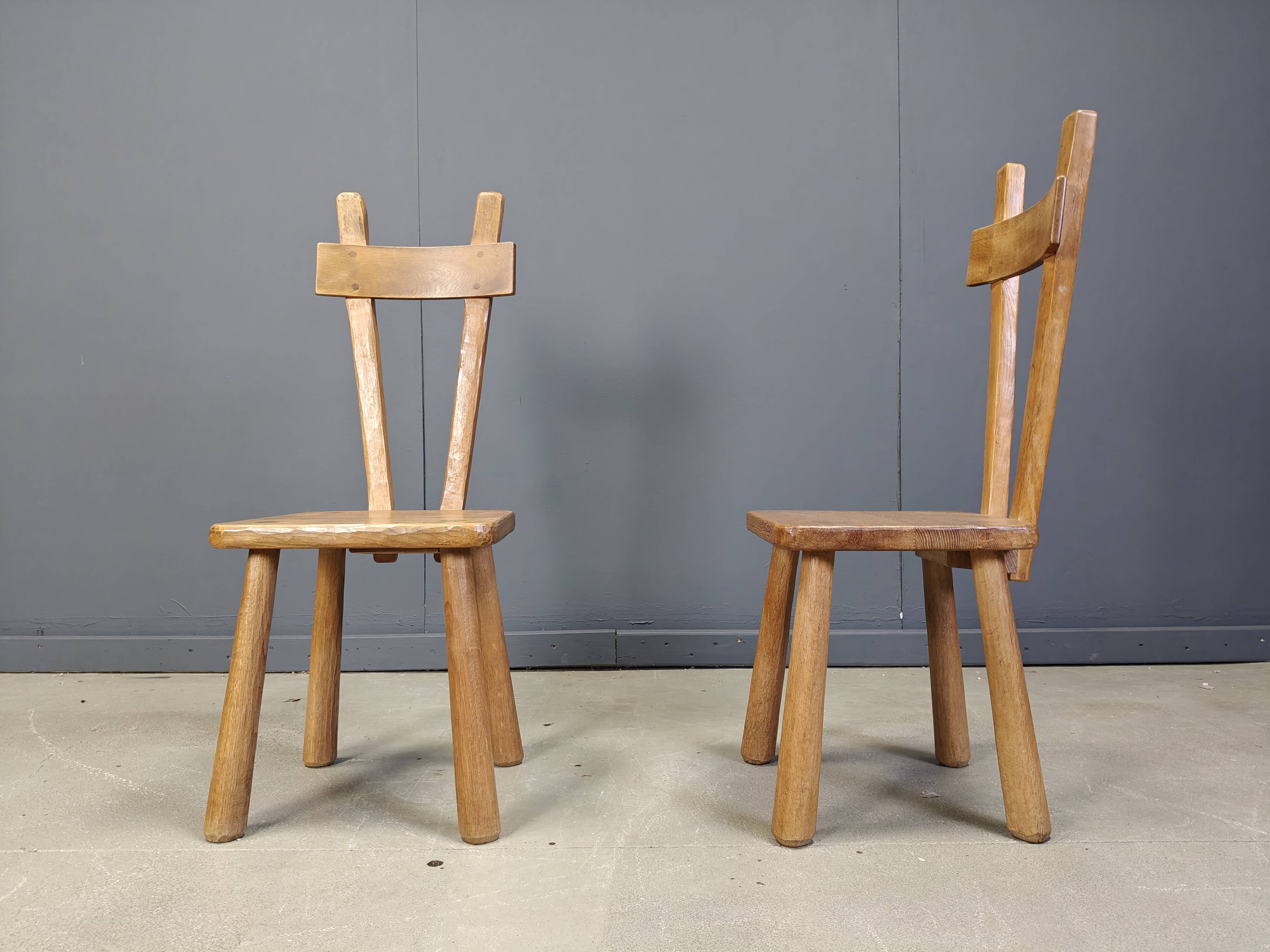 Ensemble de salle à manger brutaliste, années 1960