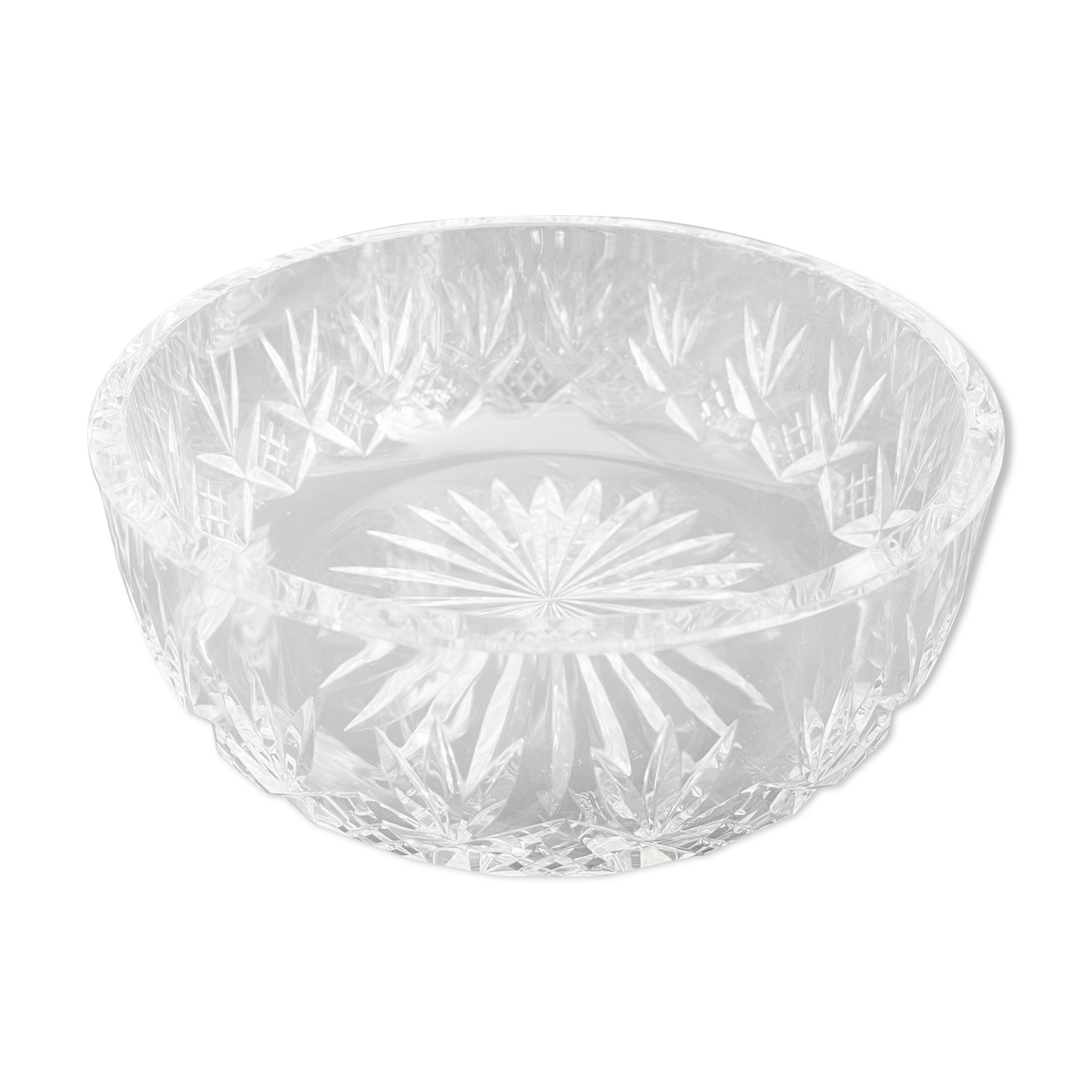 Crystal de Sèvres salad bowl in cut crystal