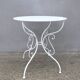 vintage bistro wrought iron table