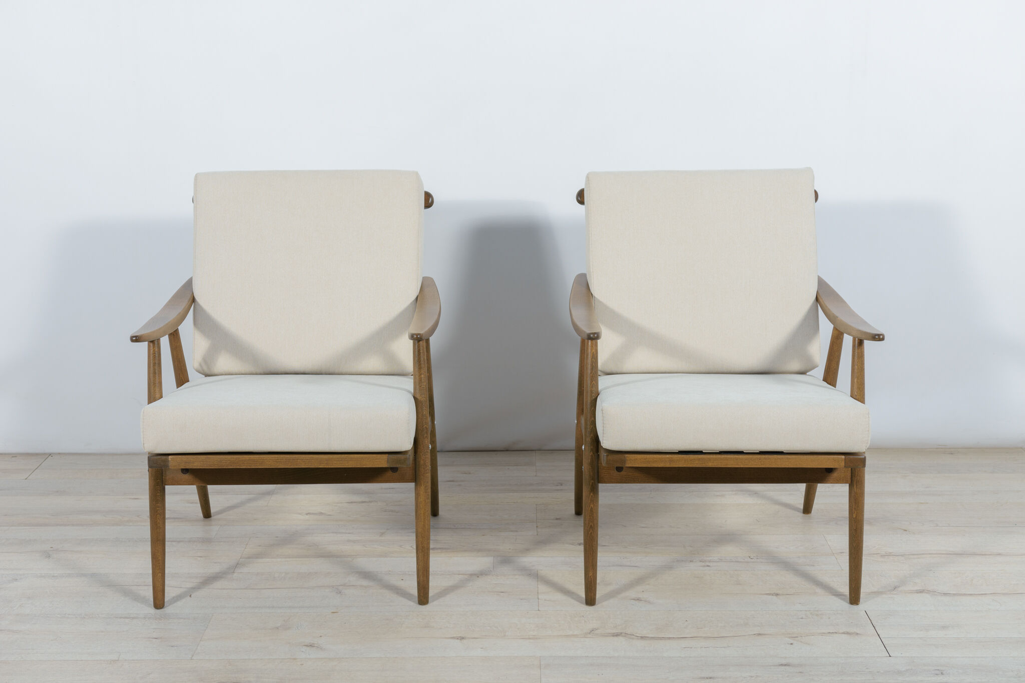 2 mid-century czechoslovak armchairs from ton, 1960s, set of 2