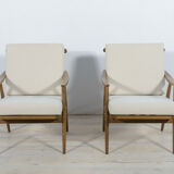 2 mid-century czechoslovak armchairs from ton, 1960s, set of 2