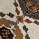 Tapis de coureur turc beige brun large