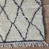 Handmade wool Berber rug 295 X 117 CM