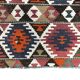 Oushak Vintage Geometric Kilim