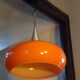 Doria 1970 opaline orange pendant light