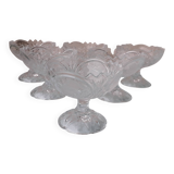 6 crystal dessert bowls