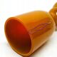 Angel vase, modernism, orange glass, designed by S. Sadowski, Poland, 1970s