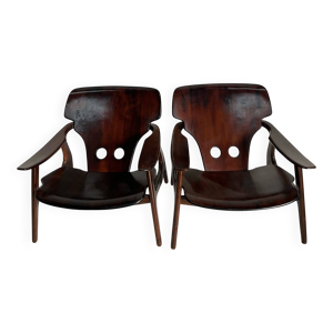 Paire de fauteuils Diz, - sergio
