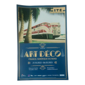 Original poster exhibition "Art Deco, France-America"