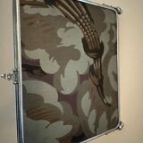 Antique and large triptych barber mirror 1920