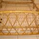 2-seater vintage rattan basket bed