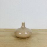 Ball vase with thin neck, pink ceramic, single-flower vase