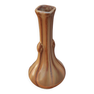 Art Nouveau stoneware single flower vase
