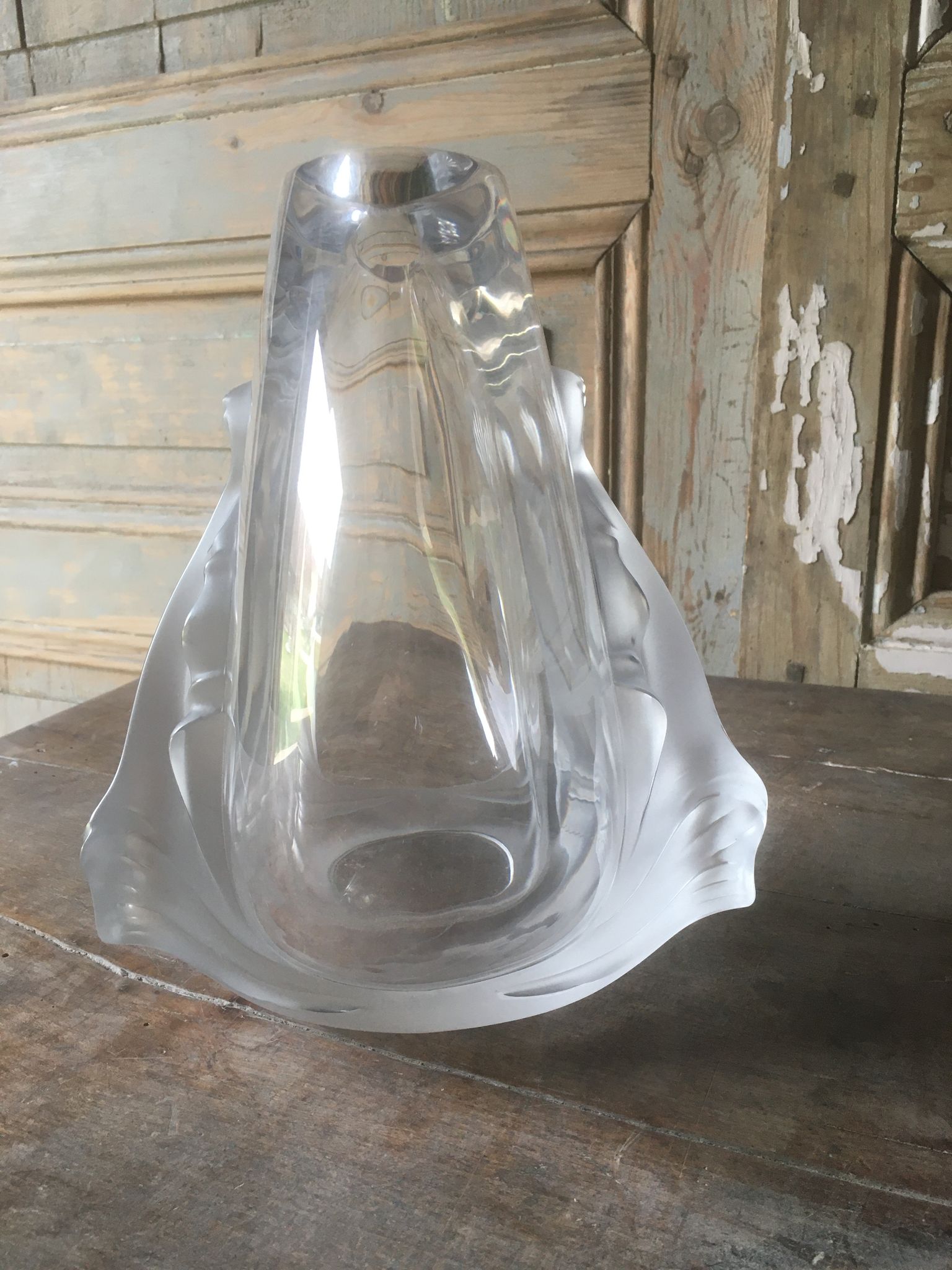 Garance vase in Lalique crystal
