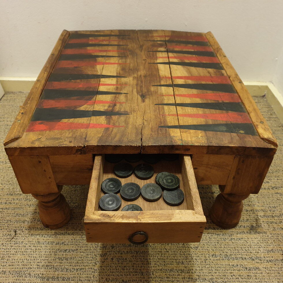 Moroccan backgammon table