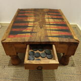 Moroccan backgammon table