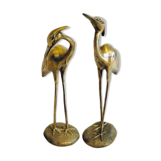 Couple of herds in vintage brass