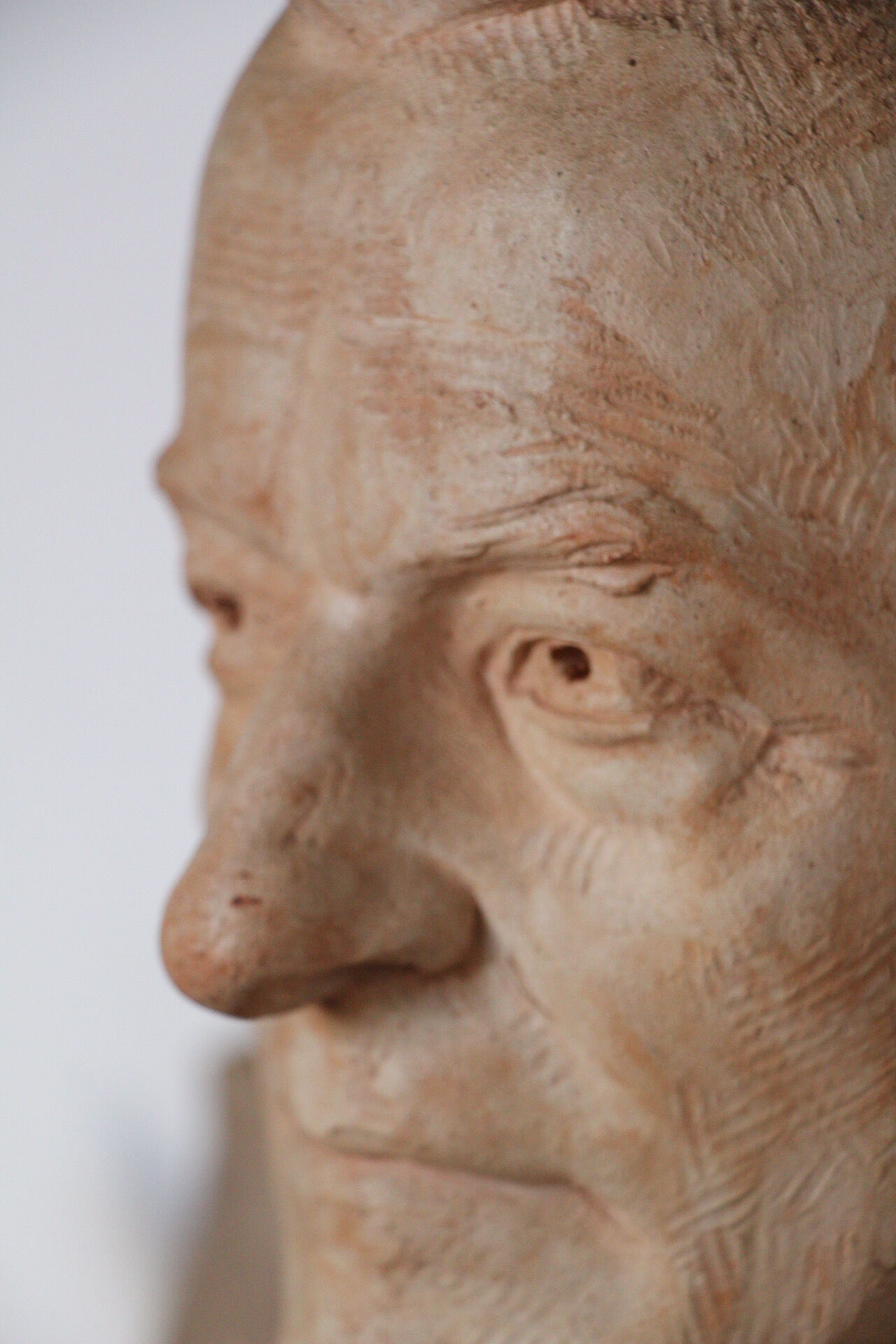 Bust of terracotta artist Nereo Quagliato 1970