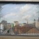 Yvonne Vicat (1902-1994) Pastel Tableau Paysage urbain mai 1946