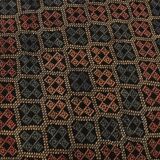 6x9 Green & Red Geometric Vintage Kilim Rug