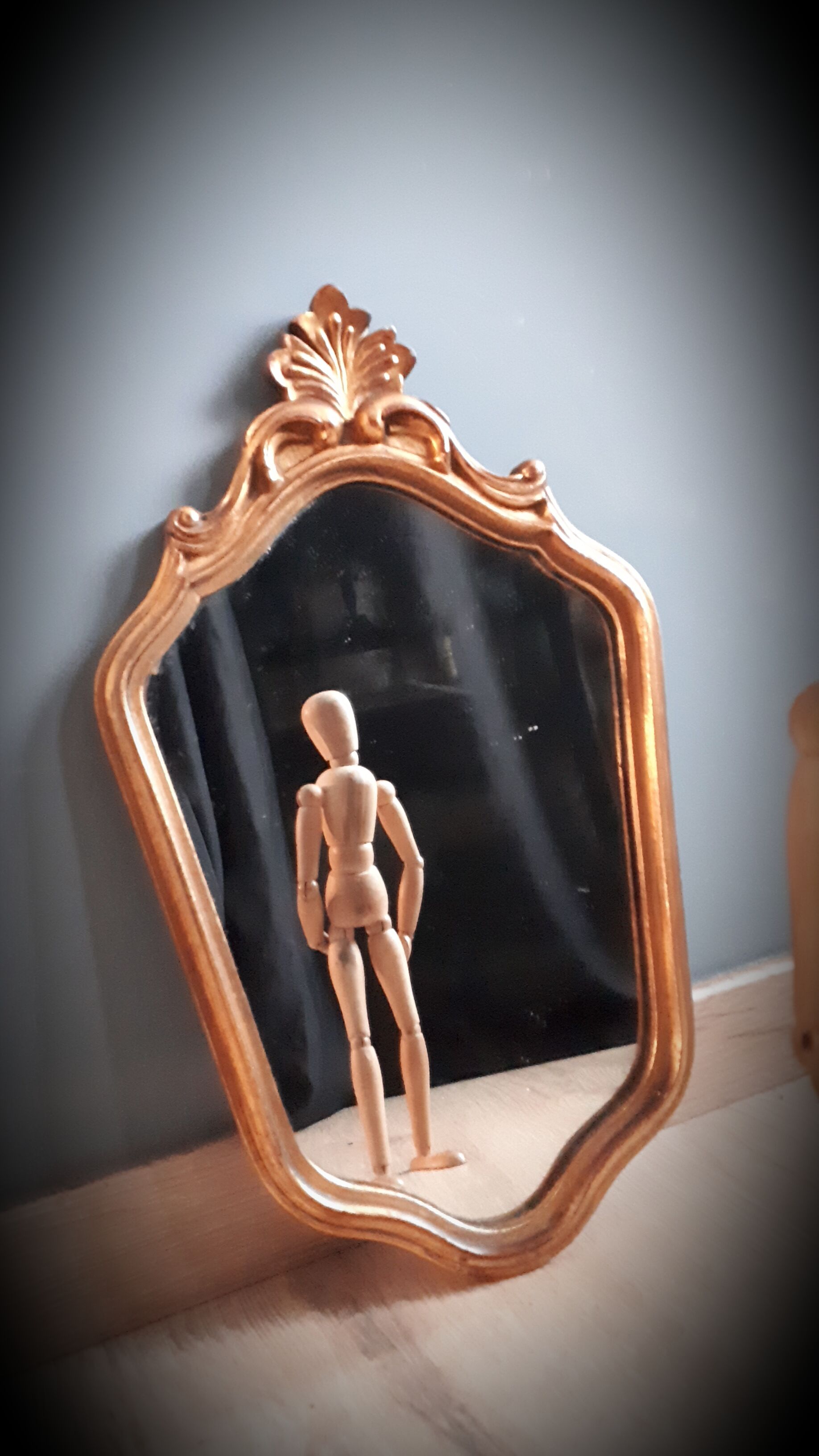 Baroque golden mirror