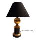 Barber lamp black metal and gilded brass 1960.