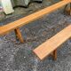Paire de bancs en orme