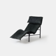 Chaise Longue SKYE by T. Bjorklund for Ikea, 1980s – Green Leather