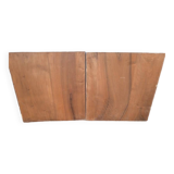 2 carved walnut woodwork panels early 20th century