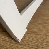 White folding vintage chair