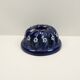 Decorative blue mold in ceramic deco flowers G.W. – Diameter 25 cm