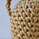 Glass bottle with braided rope, 60s
