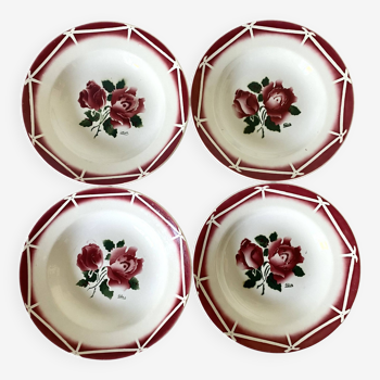 Digoin sarreguemines soup plates, cibon model