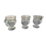 3 glass shells