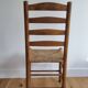 pair of vintage straw chairs