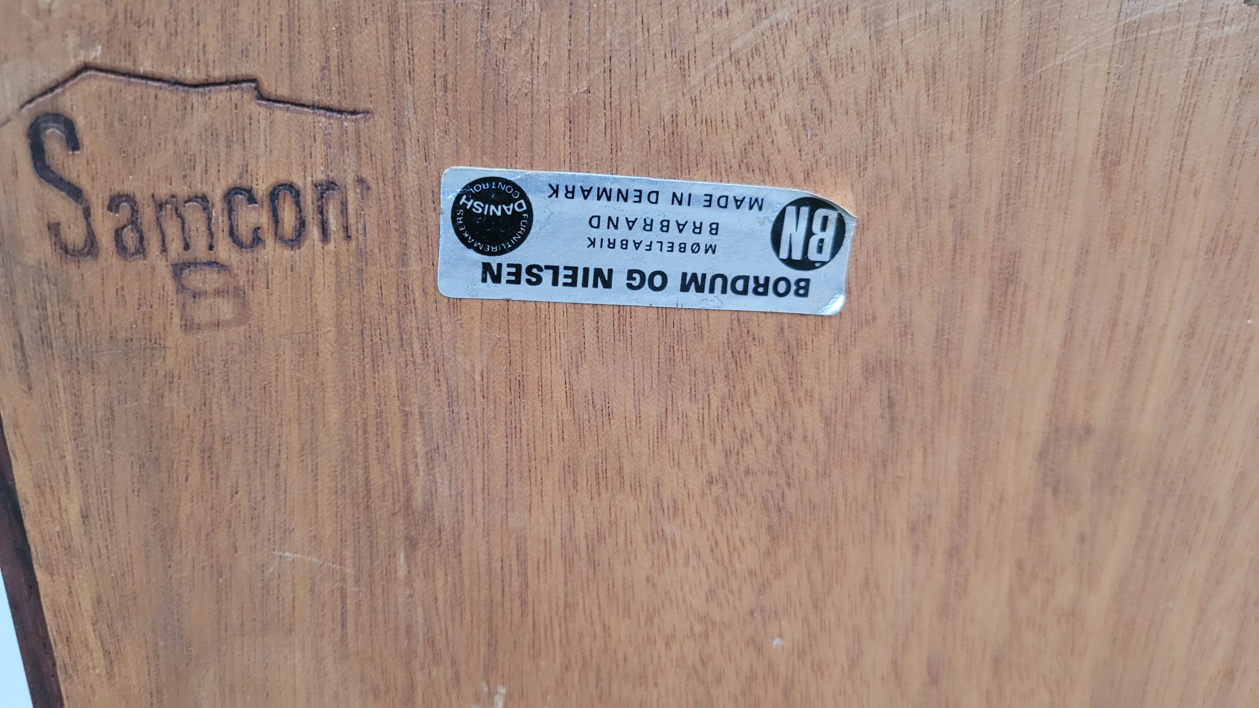 Danish sideboard stamped Bordum and Nielsen in Rio rosewood