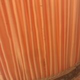 Pair of vintage 1950 orange lampshades