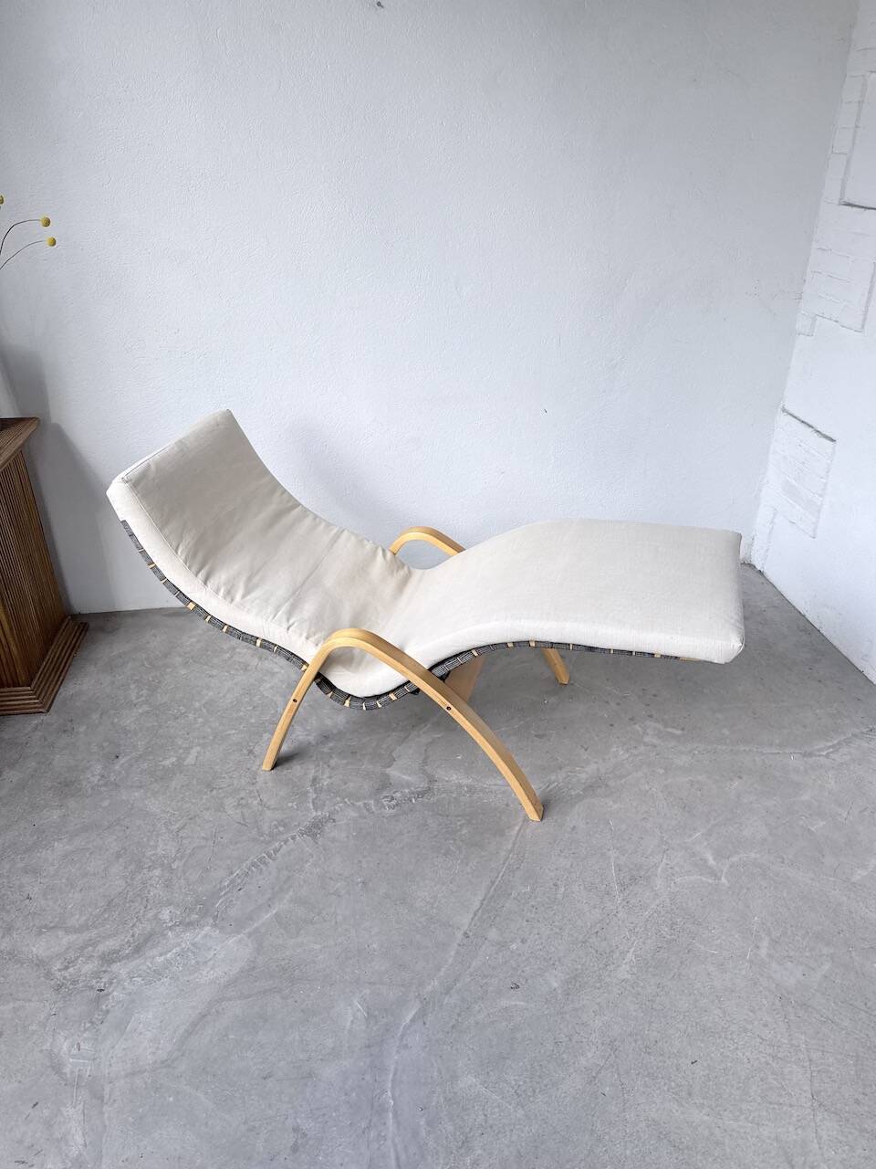 Transat hêtre bois courbé Ikea vintage Kim Samson
