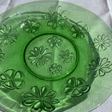 Plat creux Vereco vert vintage