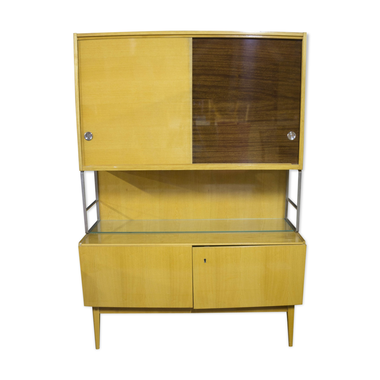 1970 wooden bookcase