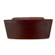 Le Tanneur mail rack in burgundy leather