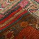 4x12 Vintage Long Wide Vintage Runner, Soft Red Wool Runner Rug, 104x363Cm