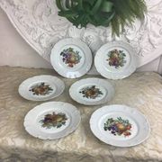 6 Assiettes à dessert Porcelaine Limoges