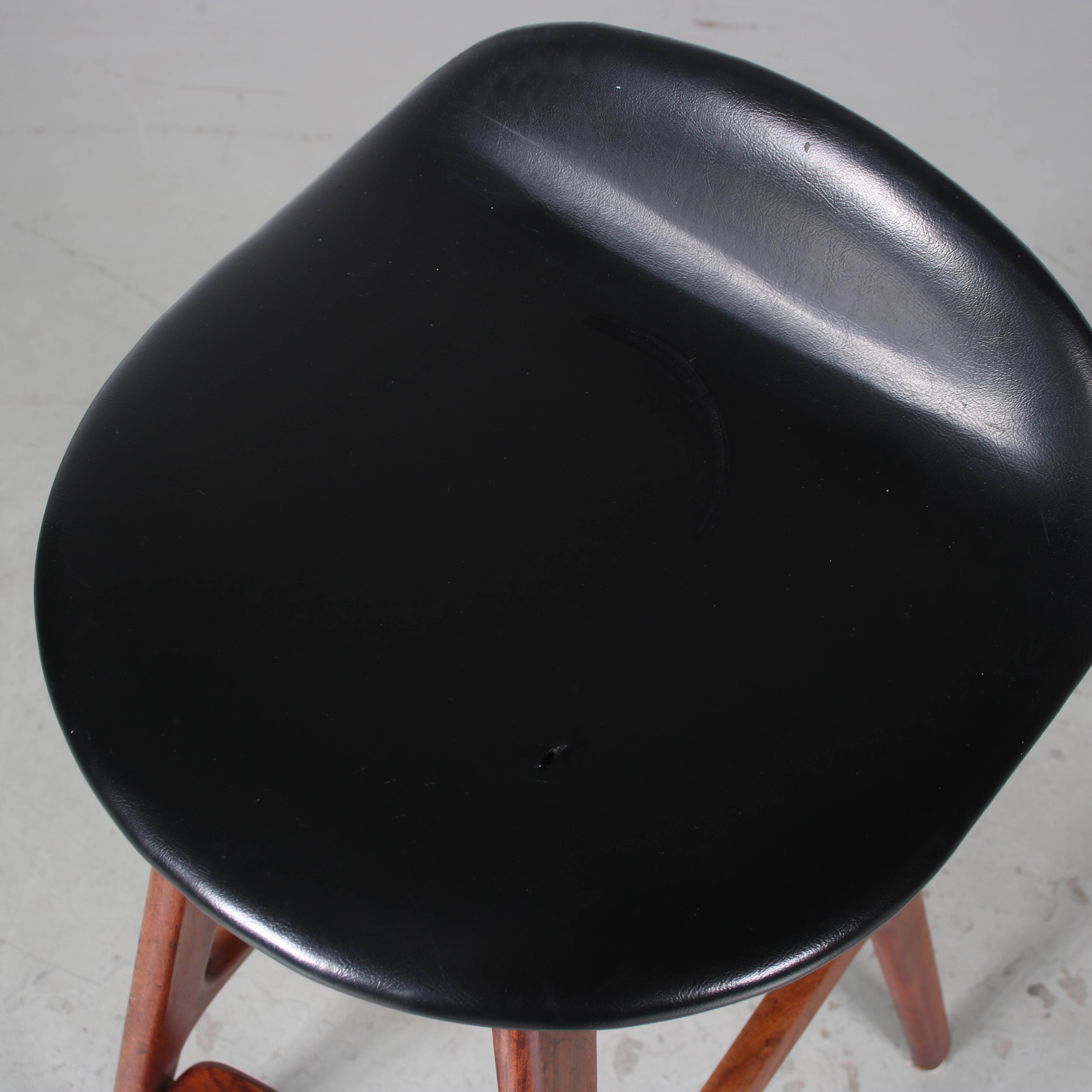1960s Bar stool by Erik Buch for O.D. Mobler in Denmark