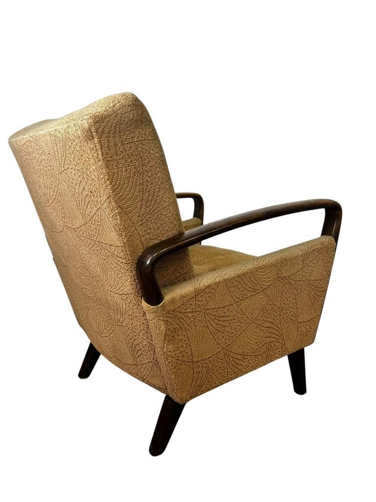Vintage armchair/foot warmer with armrests: design project