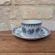 Antique coffee cup with saucer, Saint Amand and Hamage, Jeannette model